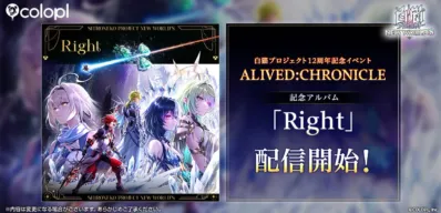 白猫プロジェクト12周年記念アルバム「Right」