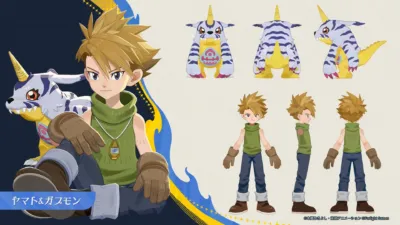 ヤマト＆ガブモンのキャラクターデザイン