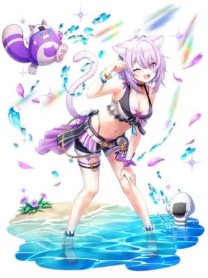 猫又おかゆ(水着)