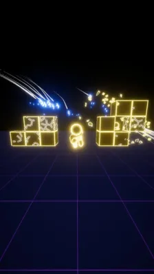 ゲーム、サイバー、ネオン、SF、アバター、ブロック、光、グリッド、バーチャル、抽象