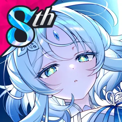 8周年記念の少女キャラクター