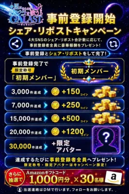 GALAST（ギャラスト）キャンペーン告知