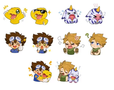 デジモンちびキャラスタンプ