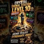 Crystal Signal Station MAX Level 10! Huge Troop Buff! | State of Survival