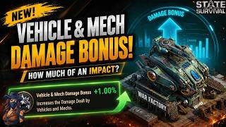 Vehicle & Mech Damage Bonus Tested! Is It Worth Upgrading? | State of Survival