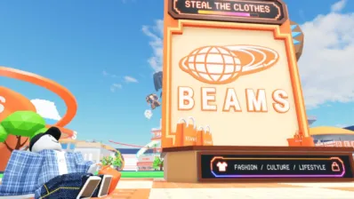RobloxのBEAMS看板