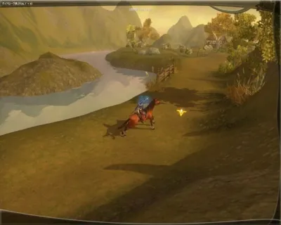 アトランティカ ゲーム画面 馬に乗ったキャラ