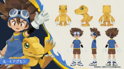 太一＆アグモンのキャラクターデザイン