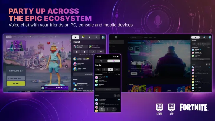 Epic Gamesが贈る新次元の繋がり！『フォートナイト』からモバイルまで、フレンドといつでもボイスチャット！