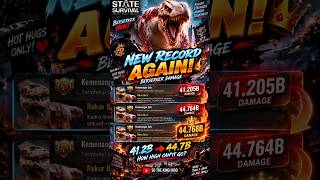 NEW RECORD AGAIN! 44.7 BILLION DAMAGE 🔥 | State of Survival Berserker #Shorts