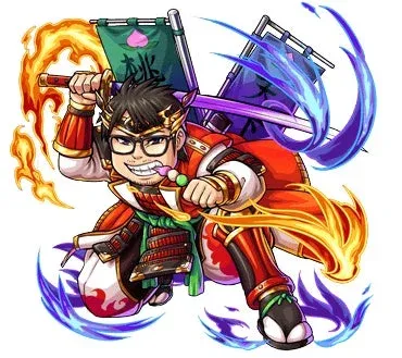 武士のような装いのキャラクター