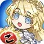 金髪と青い目の可愛らしいアニメ風の女の子キャラクターのアイコン