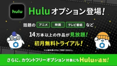 Huluオプション登場！